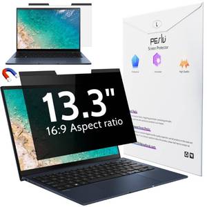 lot 14250 image: Peslv Magnetic Laptop Privacy Screen 13.3 Inch for 169 Computer Monitor, 13 Removable Anti Glare Protector Blue Light Filter Shield Compatible with Lenovo Hp Dell Acer Asus Thinkpad Envy Xps