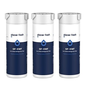 lot 14256 image: GLACIER FRESH XWF Replacement for GE XWF Refrigerator Water Filter Pack of 3