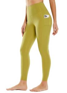 lot 14269 image: BALEAF Leggings for Women with Pockets Tummy Control Compression Workout Athletic Running High Waisted Yoga Pants 27 Black M
