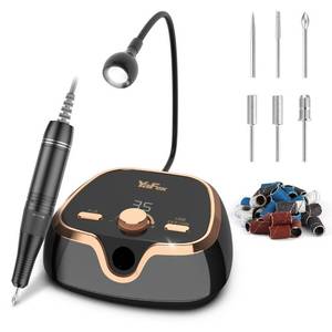 lot 14291 image: YaFex 35000RPM Professional Nail Drill Machine, High-Speed Electric Nail File for Acrylic Nails, Gel Nails, Toenails, Manicure Pedicure Kit E File for Salon Home Use