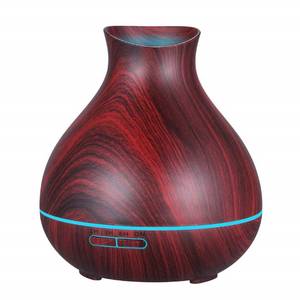 lot 14300 image: BZseed Aromatherapy Essential Oil Diffuser 550ml 12 Hours Wood Grain Aroma Diffuser with Timer Cool Mist Humidifier for Large Room, Home, Baby Bedroom, Waterless Auto Shut-off,7 Colors Lights Changing