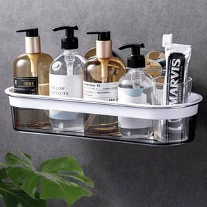 lot 14302 image: LEVERLOC Shower Caddy Suction Cup NO-Drilling Chromed Bathroom Caddy Shower Shelf Suction Basket Powerful Heavy Duty Max Hold 18lbs Waterproof Shower Organizer for Bathroom & Kitchen - Extedended