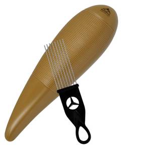 lot 14308 image: EASTROCK Guiro Instrument 3.3x12 Fish Shaped Latin Percussion Instrument with 1 Scraper Musical Training Tool for Beginners and Professional Band Accompaniment&nbsp