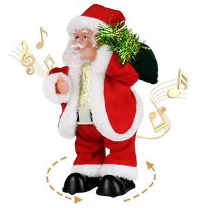 lot 14312 image: Twerking Santa Claus, Shaking Hips Walking Circle Santa Claus Singing Dancing Christmas Santa Claus Toys Xmas Electric Dolls English Song
