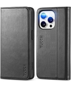 lot 14345 image: TUCCH Case Wallet for iPhone 15 Pro 6.1, 3 Card Slots PU Leather Protective Cover, RFID Blocking Kickstand Folio with Shockproof TPU Inner Shell Compatible with iPhone 15 Pro 5G 2023,Classic Black