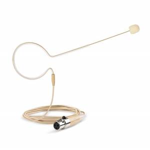 lot 14349 image: Sujeetec Headset Headworn Microphone - 3 Pin Mini XLR Head Microphone for AKG Samson Wireless System & Bodypack Transmitter �� Beige Single Earhook Omnidirectional Headset Head Mic
