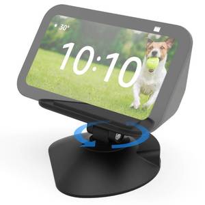 lot 14394 image: Adjustable Stand for Echo Show 5 (3rd), Tilt  Swivel Stand with Strong Magnetic, Rotates Side to Side, Compatible with Show 5 (3rd Gen)& Cell Phones (Black)