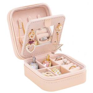 lot 14399 image: KElofoN Travel Jewelry Case and Organizer with Mirror - Gift for Women and Girls