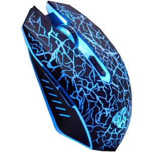 lot 14400 image: VEGCOO C10 Wireless Gaming Mouse Rechargeable Silent Optical Mice 7 Colors LED Lights, 7 Buttons 24001600800DPI (Black)
