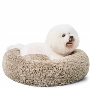 lot 14413 image: HACHIKITTY Dog Beds Calming Donut Cuddler, Puppy Dog Beds Medium Dogs, Fluffy Dog Calming Beds Large,24