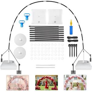 lot 14416 image: New Upgrades Balloon Arch Kit,9FT Height&10FT Width Adjustable Balloon Arch Stand with Water Fillable Base For Wedding,Birthday Party,Baby Shower,Graduation Supplies Decorations