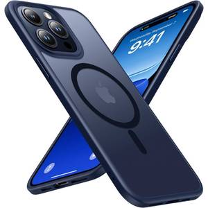 lot 14430 image: Mgnaooi Magnetic Case for iPhone 12 &iPhone 12 Pro Case MIL-Grade Drop Tested & Compatible with MagSafe Translucent Matte Back with Aluminum Alloy Keys, Shockproof Phone 12 Pro Case 6.1 Inch, Blue