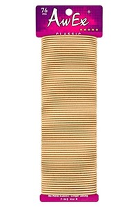 lot 14442 image: AwEx Blonde Hair Ties for THIN Hair, 76 PCS,0.09 inch (2.4 mm) in Thickness, 5.5 inches(140 mm) in Length - Hair Bands -No Metal Elastics-Ponytail Holder-Great for FINE Hair
