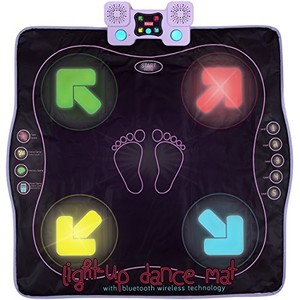 lot 14463 image: Kidzlane Electronic Dance Mat for Kids 8-12  Wireless Dance Mat with BluetoothAUX and Built in Music, 5 Challenge Levels, 4 Modes  Dance Dance Revolution Mat  Toys for Girls Ages 6