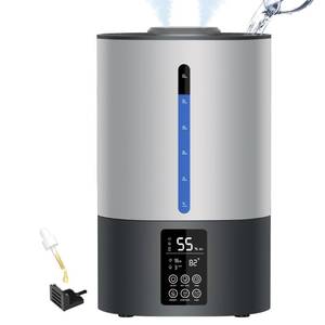 lot 14480 image: 6L Humidifiers for Bedroom Large Room, Cool and Warm Humidifiers for Plants Mist Top Fill Desk Humidifiers Essential Oil Diffuser, Quiet Humidifiers with Adjustable Mist,360°Nozzle-Gray