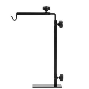 lot 14486 image: Simple Deluxe Reptile Lamp Stand Adjustable 14-26 inch Metal Bracket Floor Light Holder for Reptile Glass Terrarium Heating Light, Amphibian and Aquarium Tank