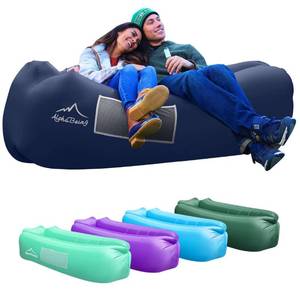 lot 14497 image: AlphaBeing Inflatable Lounger - Best Air Lounger Sofa for Camping, Hiking - Ideal Inflatable Couch for Camping and Festivals - Perfect Inflatable Beach Chair for Adults
