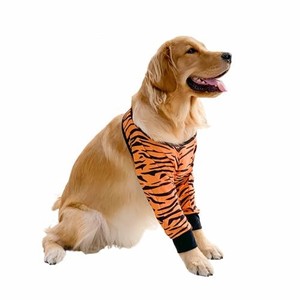lot 14509 image: HDKUW Dog Elbow Protector for Calluses, Dog Joint Recovery Sleeve for Prevent Licking Wound, Elbow Sleeves with Mesh Pad for Medium Large Dogs Tiger 2XL