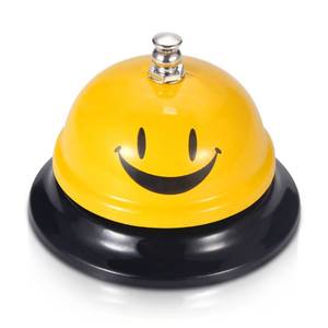 lot 14523 image: EMDMAK Call Bell, Service Bell for The Porter Kitchen Restaurant Bar Classic Concierge Hotel (3.35 Inch Diameter) (Yellow)