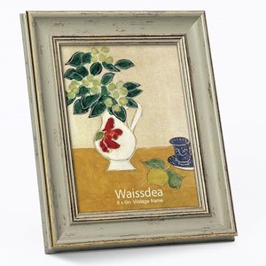 lot 14532 image: Waissdea 6x8 Vintage Picture Frames Gold Line without Mat - Photo Frame with Shatter Resistant Plexiglass, Horizontal and Vertical Formats for Table Top & Wall Mounting Home Decor Display