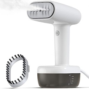 lot 14554 image: Lithomy Handheld Steamer for Clothes and Clothes Steamer 1500W - Strong Power Garment Steamer with 260ml Tank,15s Fast Heat-up Portable Steamer Iron,Fabric Wrinkle Remover Clothing Iron with Brush