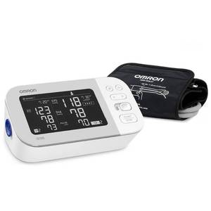 lot 14577 image: OMRON Platinum Blood Pressure Monitor, Upper Arm Cuff, Digital Bluetooth Blood Pressure Machine, Stores Up To 200 Readings for Two Users (100 readings each)