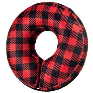 lot 14625 image: BENCMATE Protective Inflatable Collar for Dogs and Cats - Soft Pet Recovery Collar Does Not Block Vision E-Collar (Large, Plaid)