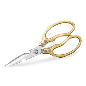 lot 14632 image: AWinjoy Kitchen Scissors, Heavy Duty Sharp Kitchen Shears Dishwasher Safe,Gold Kitchen Accessories Cooking Shears for Kitchen Meat Chicken Fish Poultry Herb Bread (Gold)