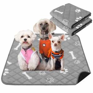 lot 14643 image: PatiencET Washable Pee Pads for Dogs, 24 x 36 Reusable Puppy Pads with Super Absorbent, 2 Pack Puppy Potty Pads with Waterproof Bottom for Pet Training, Housebreaking and Incontinence