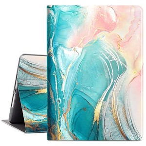 lot 14653 image: iPad 5th6th Generation Case,ipad 9.7 Cover, ipad air 12 Case, Vimorco Premium Leather Folio Adjustable Stand Smart Cover with Auto WakeSleep, Blue&Pink Marble