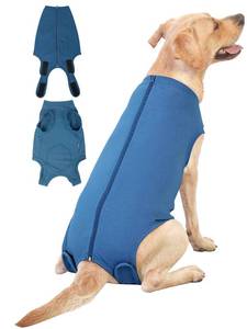 lot 14674 image: Caslfuca Dog Surgery Recovery Suit - After Spay, Abdominal Wounds Post Surgical Recovery, Anti Licking Breathable Dog Onesies for Large Pet, Alternative Bandages Cone E-Collar Large