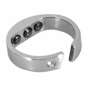 lot 14677 image: Anti Snore Ring, Adjustable Acupressure Apnea Sleeping Aid Tool, Portable Harmless Steel Snoring Rings Against Insomnia, Unisex(1# S)
