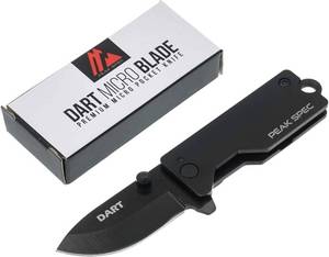 lot 7 image: New high dollar Dart micro blade premium micro pocket knife. Can go onto a key ring. Extremely sharp blade. Retail over 30.00