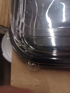 lot 25 image: 5 pack New Large heavy duty 16 by 14 by 3 platters with clear domes for sheet cakes cupcakes etc