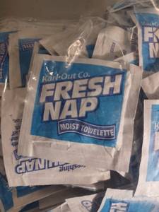 lot 28 image: Large lot of individual wrapped wipes for purses events school backpacks