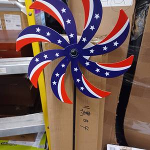 lot 66 image: Patrotic yard pin wheel