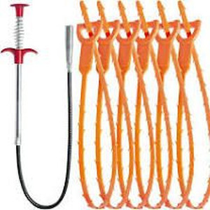 lot 77 image: New 25 inch hair etc clog remover for sinks toliets kitchen sinks