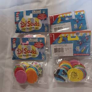 lot 88 image: 4 pack Dr Seuss stem buildind sets
