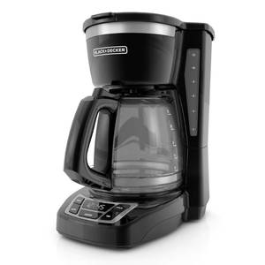 lot 61618 image: BLACKDECKER 12-Cup Digital Coffee Maker, CM1160B, Programmable, Washable Basket Filter, Sneak-A-Cup, Auto Brew, Water Window, Keep Hot Plate, Black
