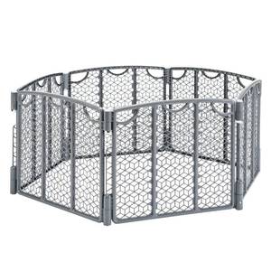 lot 61629 image: Evenflo Versatile Play Space Adjustable Play Area, 6-Panel (Cool Gray)