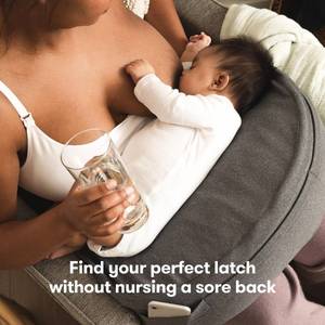 lot 61645 image: Frida Mom Adjustable Nursing Pillow  Customizable Breastfeeding Pillow for Mom  Baby Comfort with Back Support, Adjustable Wrap Around Waist Strap, Pockets for Heat Relief