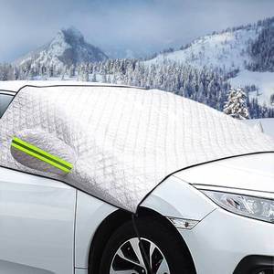 lot 61677 image: Arecwy Windshield Snow Cover, Car Windshield Cover for Ice and Snow, 4-Layer Thickened, Wiper Front Side Window Protects Snow Cover for SUV, Truck, Sedan, Van