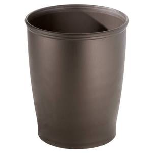 lot 61679 image: iDesign Round Plastic Waste Basket The Kent Collection ��, 8.35�� x 8.35�� x 10��, Bronze