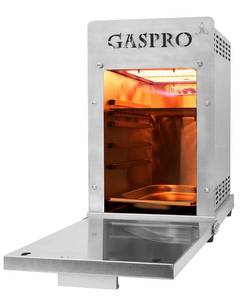 lot 61699 image: GASPRO 1500�� Professional Propane Infrared Steak Grill, Quick Cooking Portable Steak Broiler for Meat, Seafood, Veggies and More  Stainless Steel