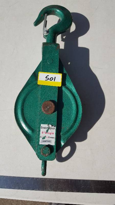 lot 501 image: 1 12 Ton Capacity 5 Snatch Block
