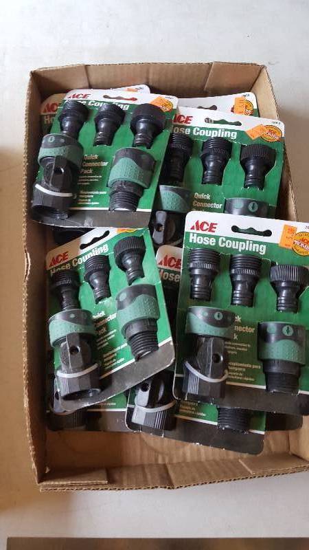 lot 528 image: 9 Packs of Ace Garden Hose Couplers