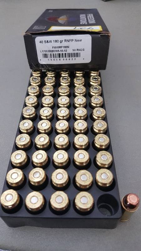 lot 429 image: 50 Rounds of Freedom Munitions 40 S&W 180gr FMJ Ammo