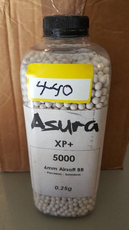 lot 440 image: Asura 6mm Airsoft BBs 5000 PK