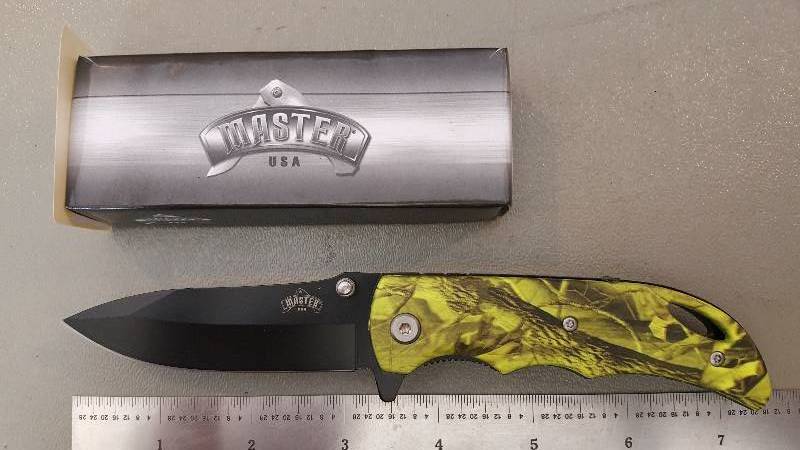 lot 446 image: Spring Assist Knife with Belt Clip