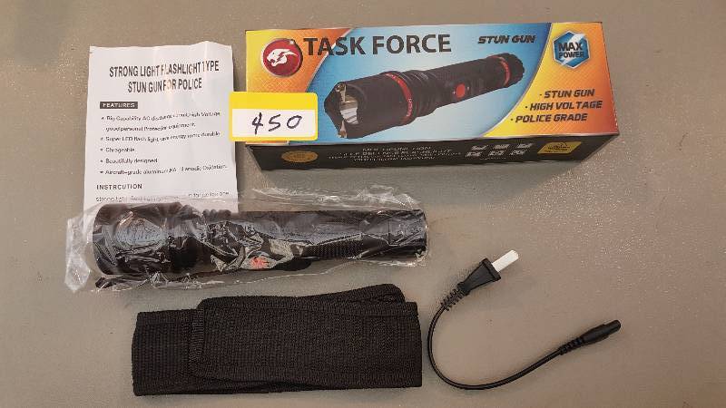 lot 450 image: Tactical Stun Gun with Flashlight
